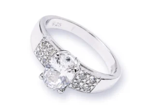 fehérarany cirkónia köves női gyűrű